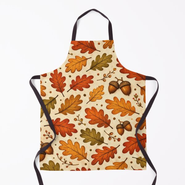 Item preview, Autumn Leaves and Acorns Pattern designed and sold by Owcomm.