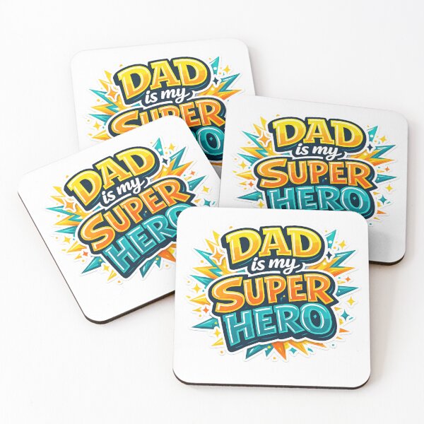 Item preview, Dad Is My Super Hero | Heartwarming Father's Day Gift Design designed and sold by MagnetStyle.