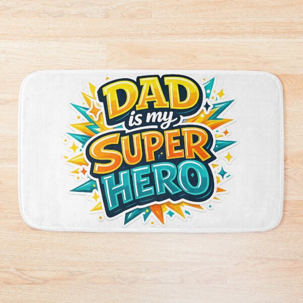Item preview, Dad Is My Super Hero | Heartwarming Father's Day Gift Design designed and sold by MagnetStyle.