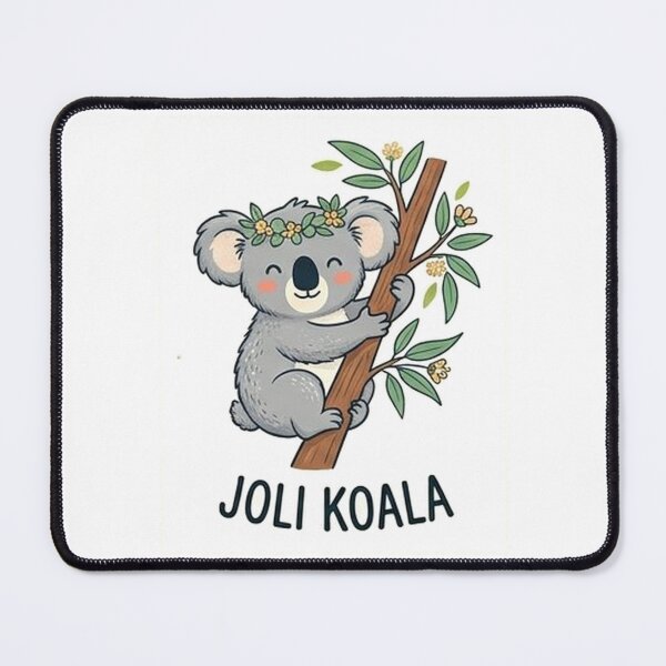 Item preview, Cute kawaii koala with eucalyptus flowers illustration designed and sold by gatrex.