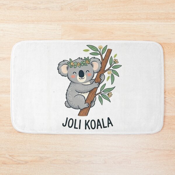 Item preview, Cute kawaii koala with eucalyptus flowers illustration designed and sold by gatrex.