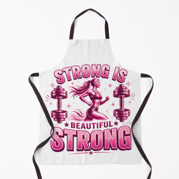 Item preview, Strong Is Beautiful Female Fitness Motivation Pink Gym designed and sold by Digistore1221.