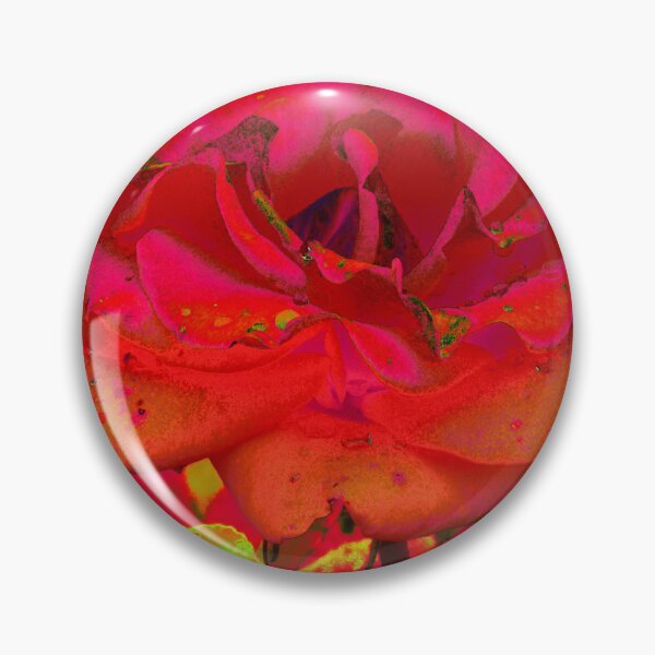 Item preview, Abstract Red Rose Graphic Art - Vibrant Yellow Floral Poster designed and sold by lyartgallery.