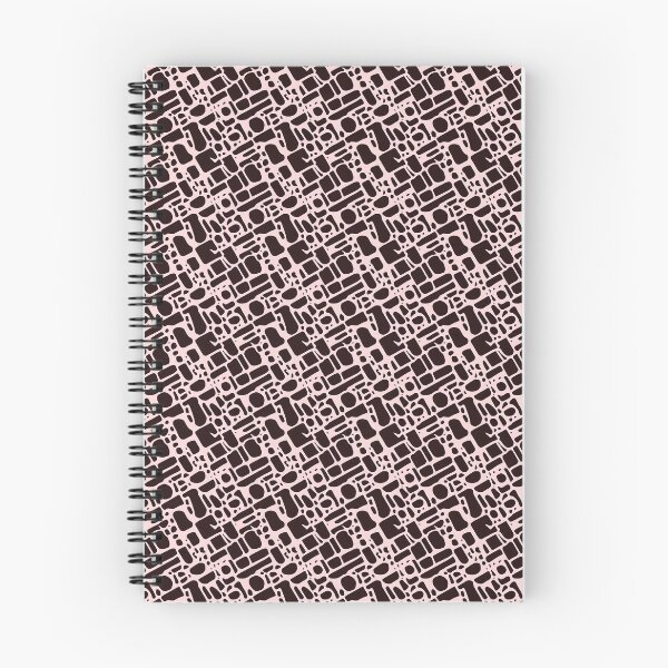 Item preview, An abstract pattern of dark brown shapes on a light background designed and sold by Beleza e Estilo.