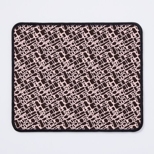 Item preview, An abstract pattern of dark brown shapes on a light background designed and sold by Beleza e Estilo.