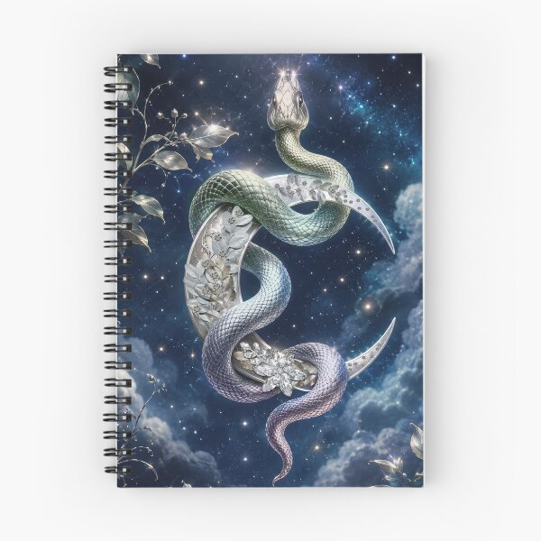 Item preview, Silver Serpent Crescent Moon designed and sold by Tau Tia L Douglass.