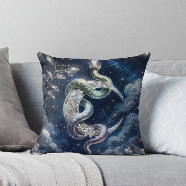 Item preview, Silver Serpent Crescent Moon designed and sold by Tau Tia L Douglass.