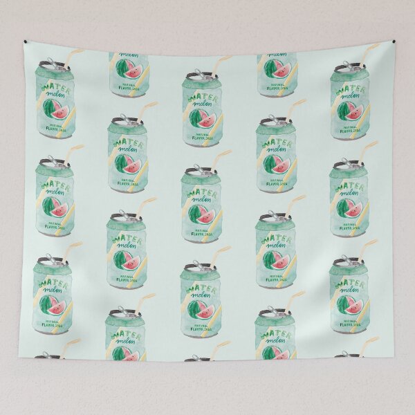 Item preview, Watermelon Soda Watercolor Illustration designed and sold by Spring Things.