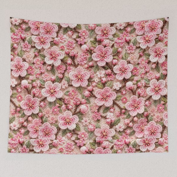 Item preview, Cherry Blossom Crochet Pattern designed and sold by Aramdesing.