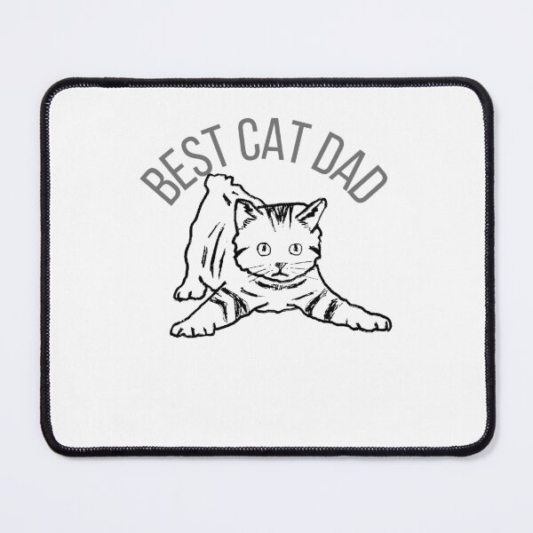 Item preview, Best Cat Dad Stretching Tabby Sketch. designed and sold by printeGear.