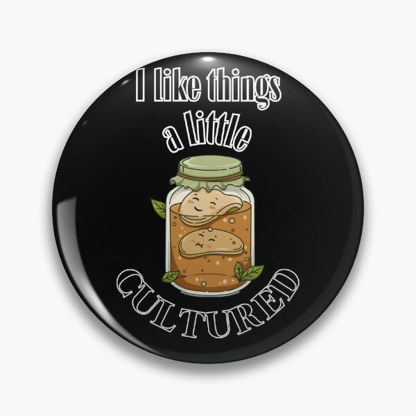 Item preview, I Like Things A Little Cultured Design For Kombucha Lovers designed and sold by Glitch-Cult.