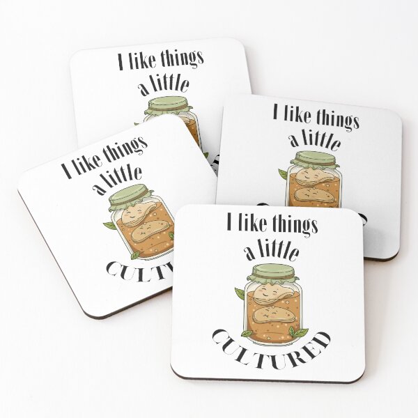 Item preview, I Like Things A Little Cultured Design For Kombucha Lovers designed and sold by Glitch-Cult.
