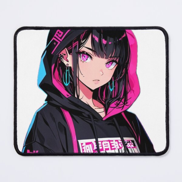 Item preview, Crimson Eyes Anime Girl Hoodie Design designed and sold by AnimDream .