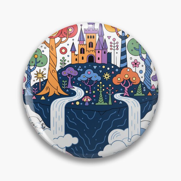 Item preview, Magical Floating Island Adventure Sticker designed and sold by inkfusionhub99.