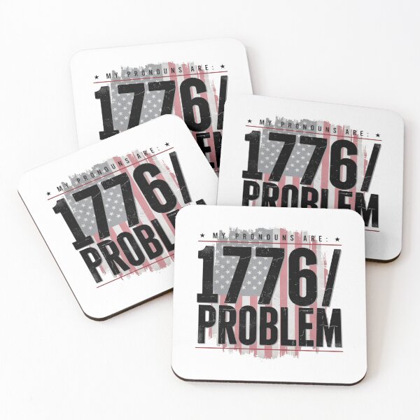 Item preview, My Pronouns are 1776 Problem Funny Patriot MAGA designed and sold by RedWave Patriot Studio.