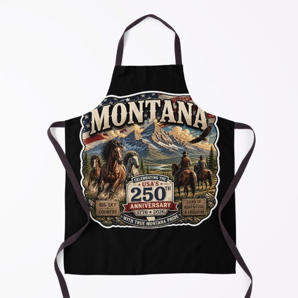 Item preview, Montana 250th Anniversary USA Patriotic Western designed and sold by No Limits T-Shirts.