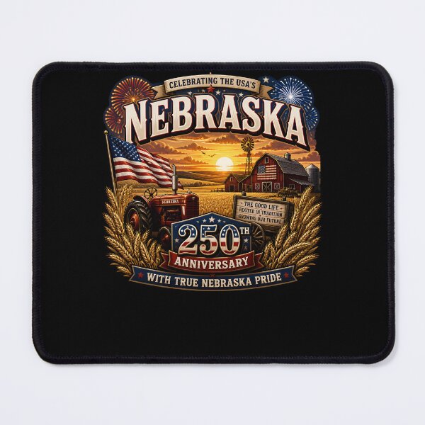 Item preview, Nebraska 250th Anniversary USA Pride Farming designed and sold by No Limits T-Shirts.