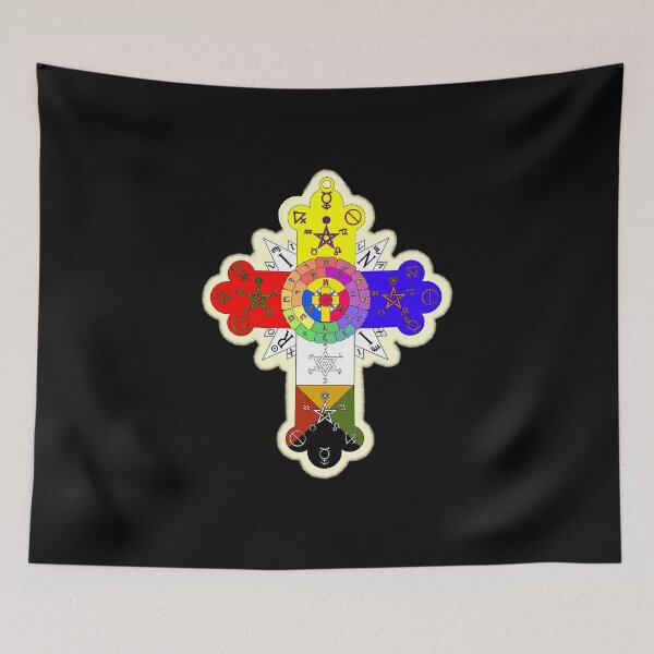 Item preview, Rosicrucian Cross on Black. Copyright: © Collugraphic    designed and sold by Collugraphic.
