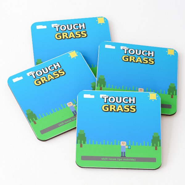 Item preview, Touch Grass Skill Issue Sticker designed and sold by manishiv.
