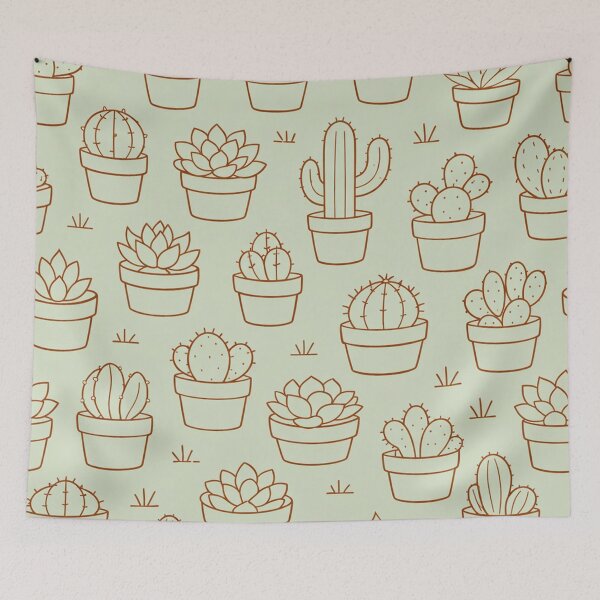 Item preview, Cute Potted Cactus Pattern designed and sold by Owcomm.