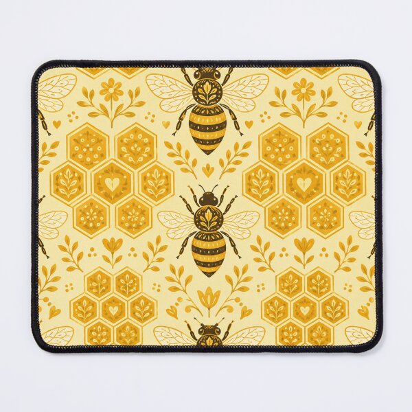 Item preview, Golden Honeycomb Bee Pattern designed and sold by Owcomm.