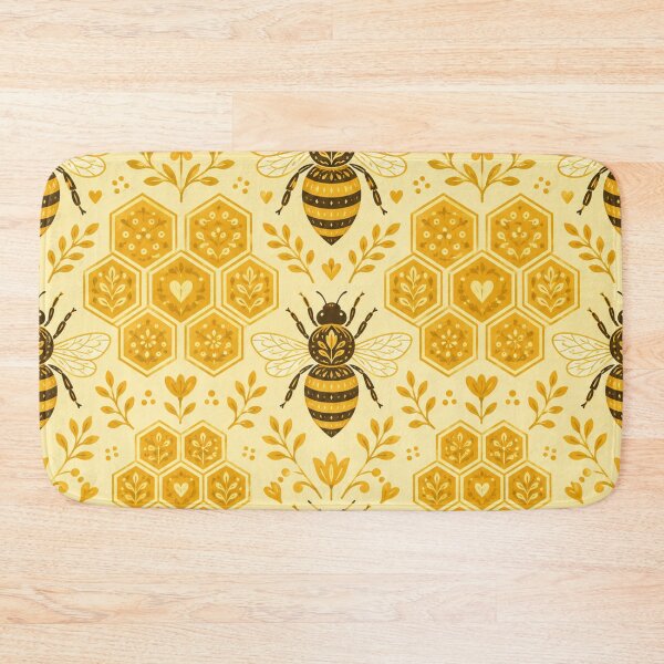 Item preview, Golden Honeycomb Bee Pattern designed and sold by Owcomm.