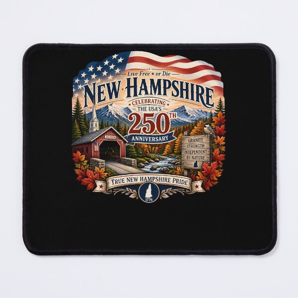 Item preview, New Hampshire 250th Anniversary USA Pride designed and sold by No Limits T-Shirts.