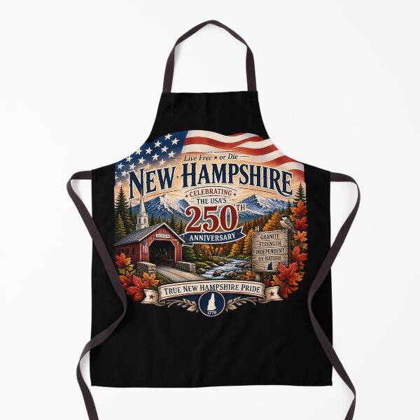 Item preview, New Hampshire 250th Anniversary USA Pride designed and sold by No Limits T-Shirts.