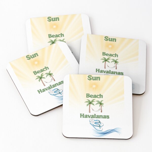 Item preview, Sun, Beach, Havaianas - Fun Summer Quote designed and sold by iconiqueart.