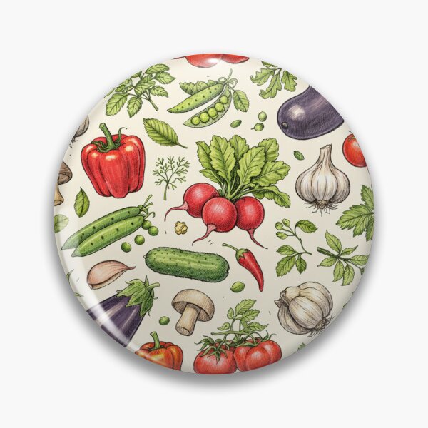 Item preview, Garden Harvest Vegetables Pattern designed and sold by Owcomm.