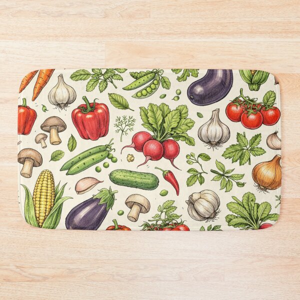 Item preview, Garden Harvest Vegetables Pattern designed and sold by Owcomm.