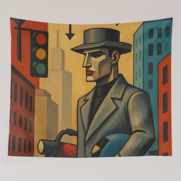 Item preview, Modern Art Portrait #4 designed and sold by DroneWorks Creative.