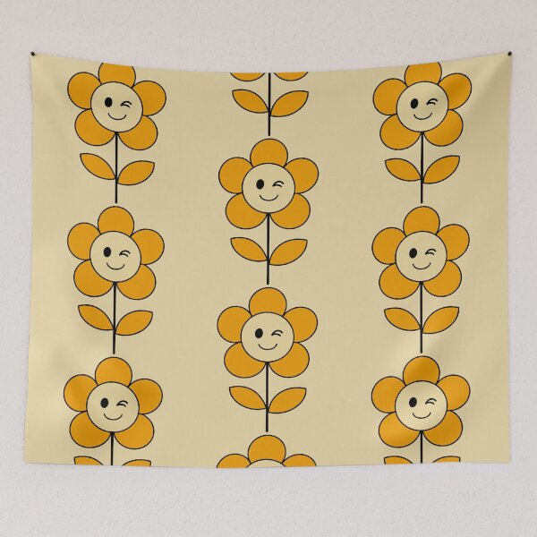 Item preview, Yellow Funny Flowers E9 designed and sold by StefanStudioArt.