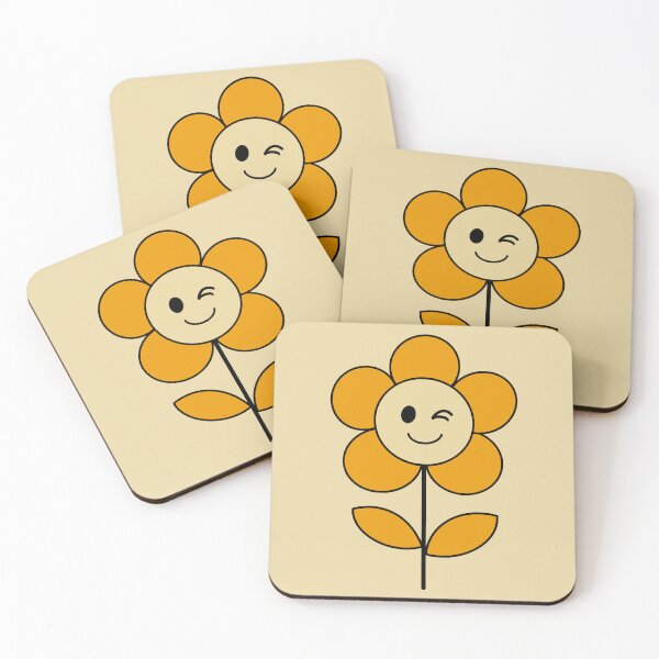 Item preview, Yellow Funny Flowers E9 designed and sold by StefanStudioArt.