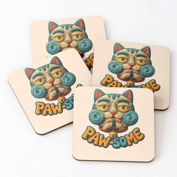Item preview, Paw-Some Sushi Cat Cute Kawaii Cartoon Sticker  designed and sold by arifali786.