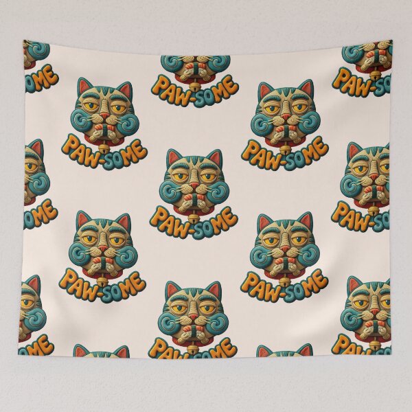 Item preview, Paw-Some Sushi Cat Cute Kawaii Cartoon Sticker  designed and sold by arifali786.