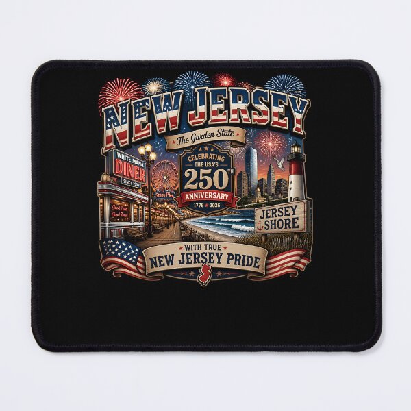 Item preview, New Jersey 250th Anniversary USA Garden State Pride designed and sold by No Limits T-Shirts.
