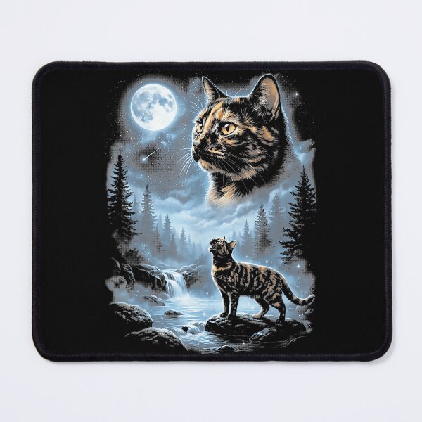 Item preview, Tortoiseshell Cat Howling At The Moon 90S Retro Vintage designed and sold by Arens ★★★★★.