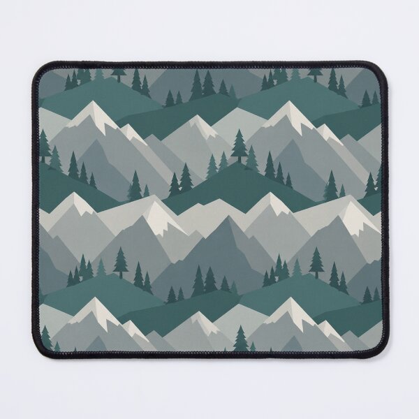 Item preview, Geometric Mountain Forest Pattern designed and sold by Owcomm.