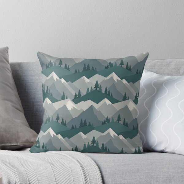 Item preview, Geometric Mountain Forest Pattern designed and sold by Owcomm.