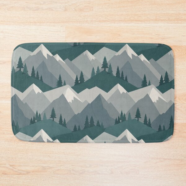 Item preview, Geometric Mountain Forest Pattern designed and sold by Owcomm.