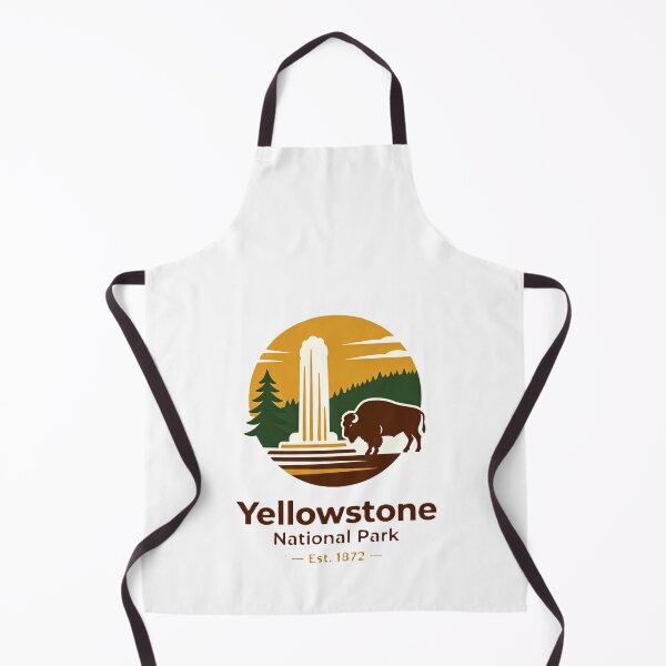 Item preview, Yellowstone National Park – Geyser & Bison Emblem designed and sold by VladisWorld.