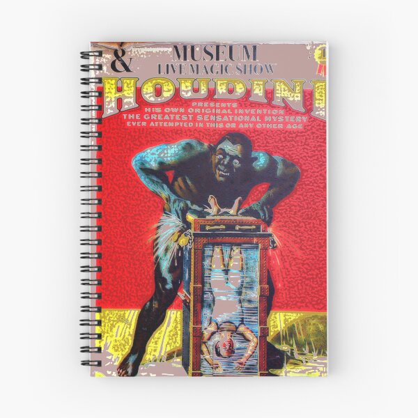 Item preview, Vintage Houdini Magic Show Poster - Museum Live Illusion Art designed and sold by lyartgallery.