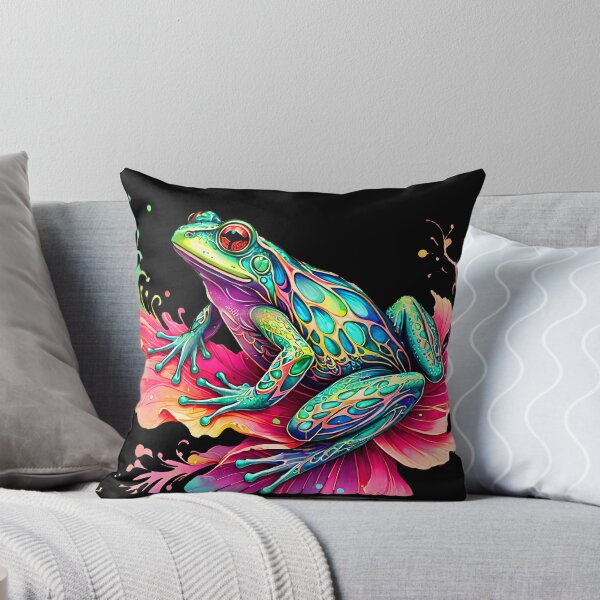 Item preview, Colorful Pretty Splashy Frog designed and sold by LaRoach Digital Arts.