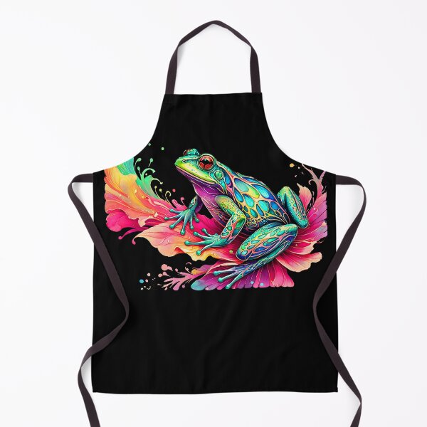 Item preview, Colorful Pretty Splashy Frog designed and sold by LaRoach Digital Arts.