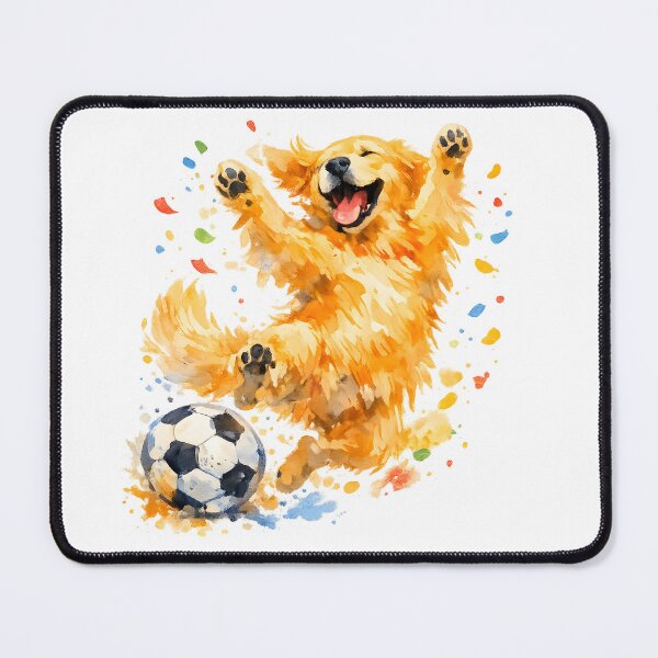 Item preview, Golden Goal Retriever Celebration designed and sold by PatiImagination.