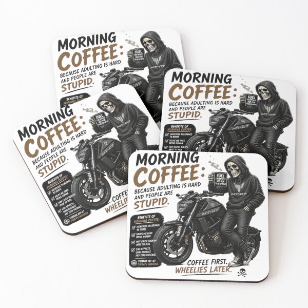 Item preview, Morning coffee t-shirt designed and sold by Coffee with Koki.