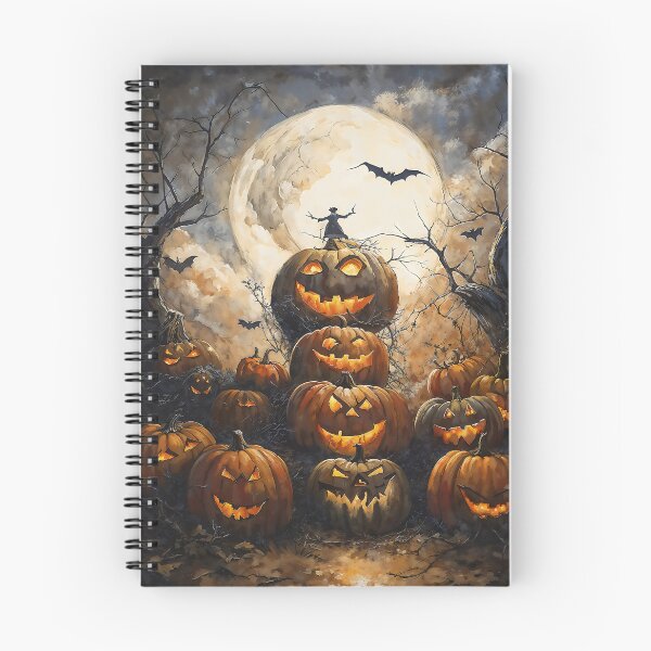 Item preview, Halloween At Night Jack O Lantern Full Moon Art designed and sold by DarkHolyQueen.