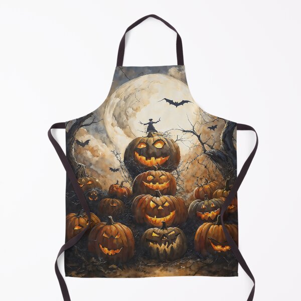 Item preview, Halloween At Night Jack O Lantern Full Moon Art designed and sold by DarkHolyQueen.