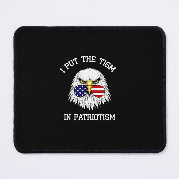 Item preview, I Put the Tism in Patriotism Funny Autism American Eagle USA Flag designed and sold by Methahshop.